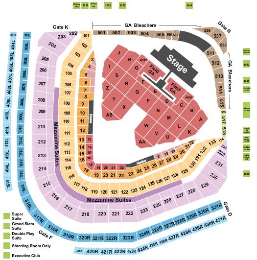 Wrigley Field Luke Bryan Seating Chart